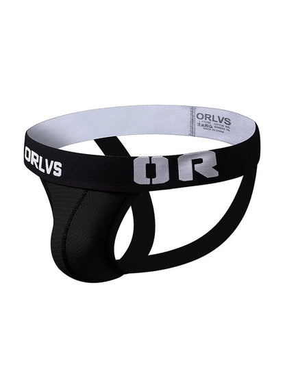 3 Pack Men's U-Pouch Striped Sexy Jockstraps