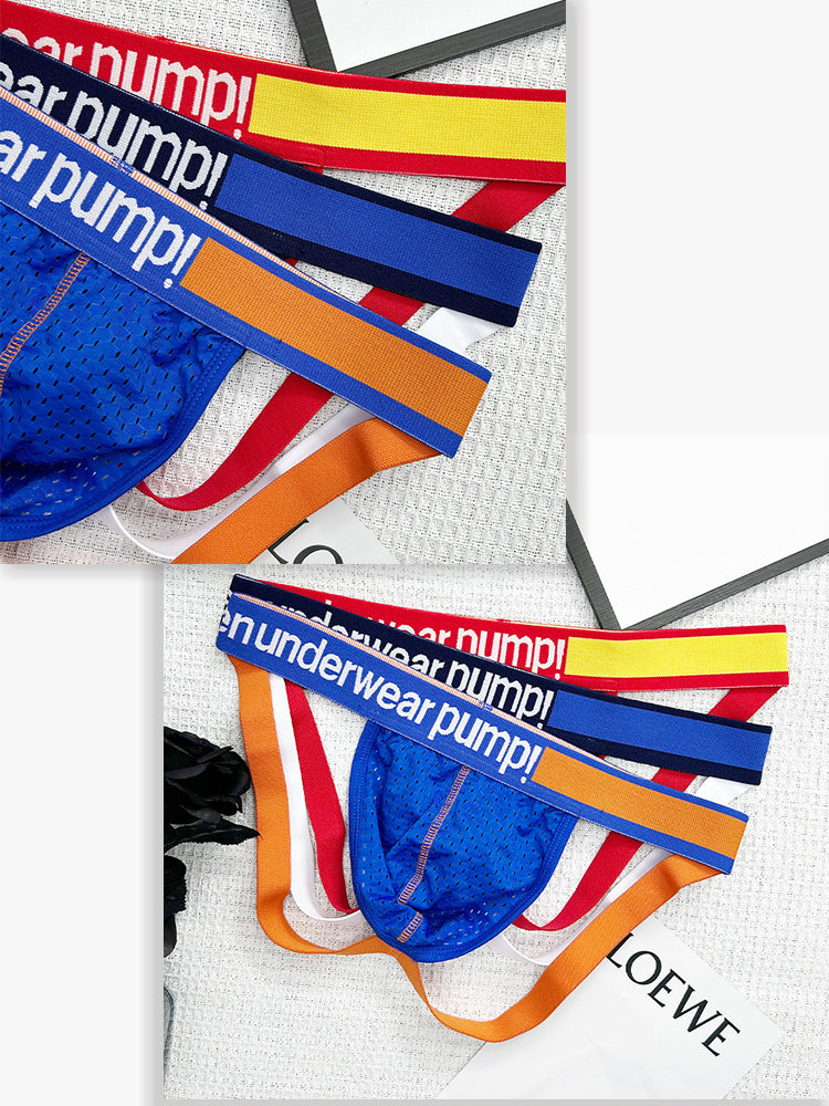 2 Pack Men's Sexy Hip-High Thongs