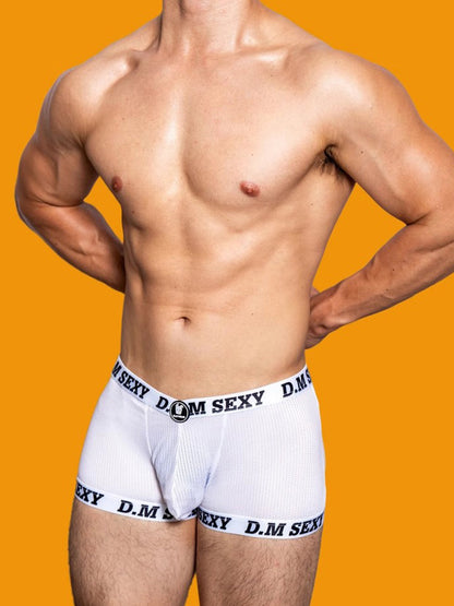 2 Pack Men's Low Waist Mesh Breathable Sports Trunks