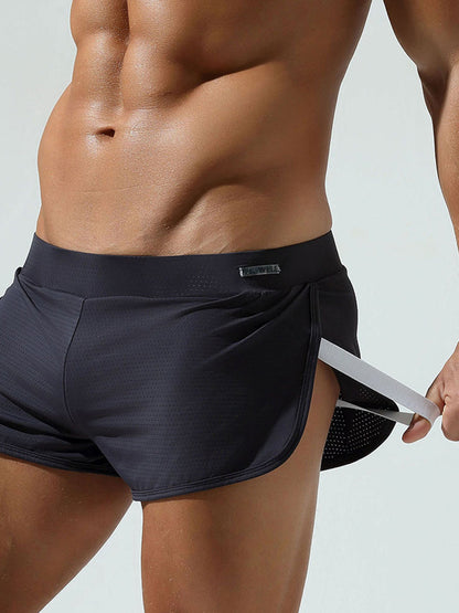 Men's Breathable Mesh Boxer Shorts With Separate Pouch