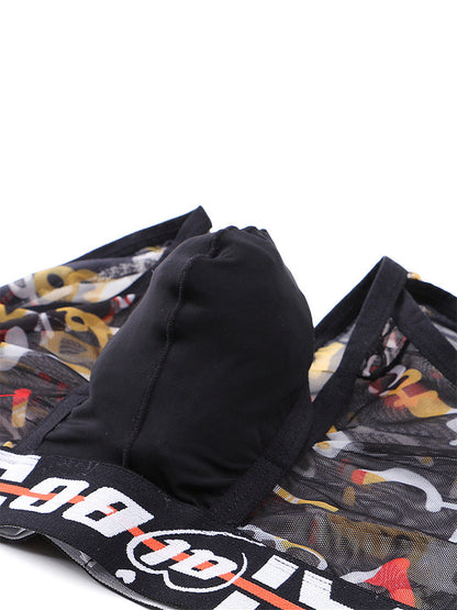2 Pack Breathable Print Trendy Open-Back Trunks