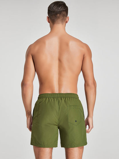 Men's Solid Breathable Beach Shorts Boxer