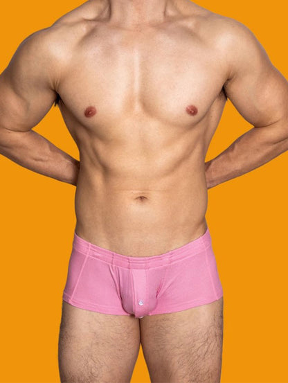 Men's Solid Color Comfortable Button-down Trunks