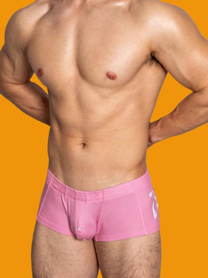 Men's Solid Color Comfortable Button-down Trunks