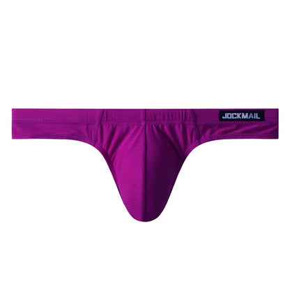 Men's Simple Breathable Mesh Pouch Bikini
