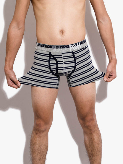 2 Pack European Luxury Brand Personalized Striped Men's Underwear