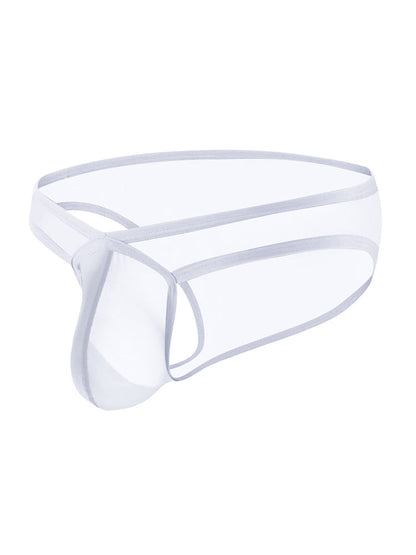 2 Pack Men's Sexy See-Through Triangle Y-Shaped Sleep Briefs