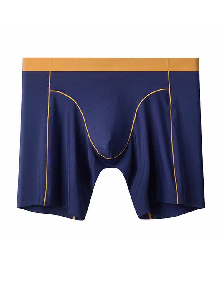 Men's Sports Anti-Chafing Ice Silk Quick-Dry Boxers Briefs & Midway Briefs