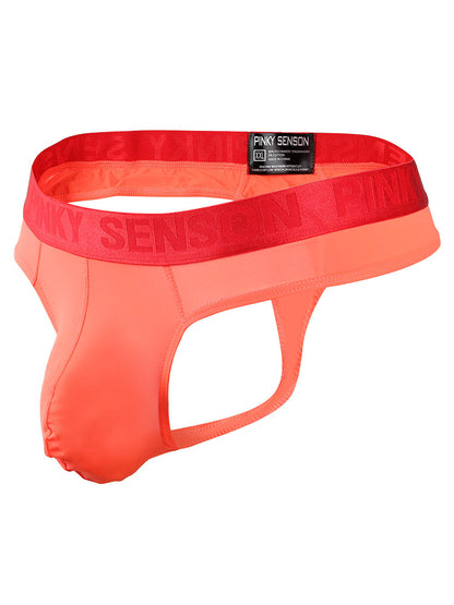 4 Pack Men's Sexy Nylon Low-Rise Comfortable Thong & Strings