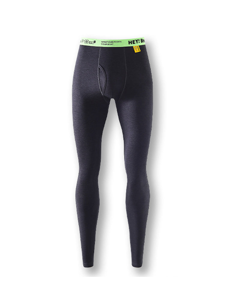 Men's Thermal Pants with Fleece Lining. Thickened Sports Base Layer Pants