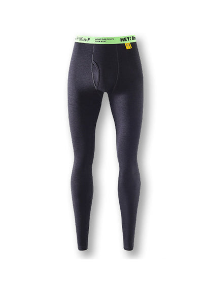 Men's Thermal Pants with Fleece Lining. Thickened Sports Base Layer Pants