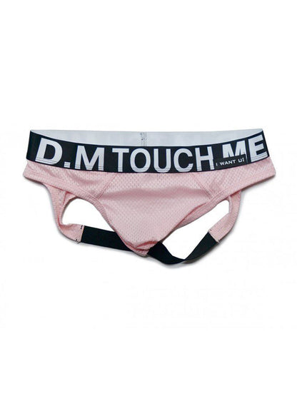 2 Pack Men's Low Waist Mesh Nylon Breathable Jockstrap