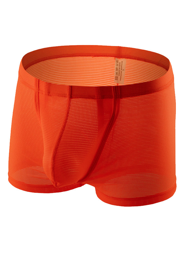 Men's Big Pouch U-convex Trunks with Fly