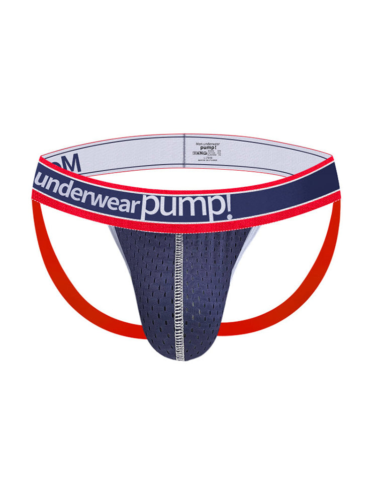2 Pack Men's Sexy Elastic Waist Micro Mesh Cup Thong