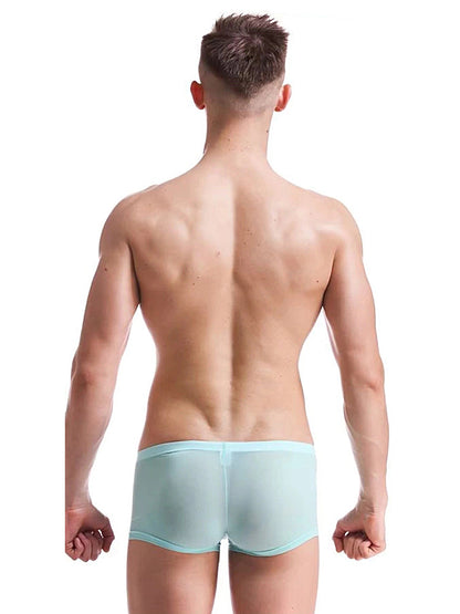 Thin Breathable Ice Silk U Convex Boxers for Men