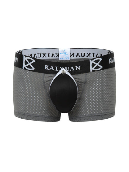 2-pack Men's Sexy Detachable Curled Cup Snap Hip Boxer Briefs