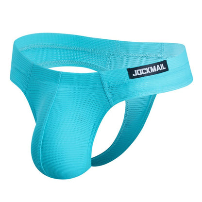 Men's Simple Breathable Mesh Pouch Bikini