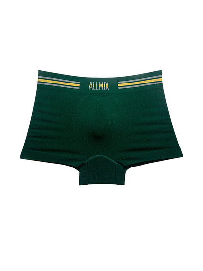 3 Pack ALLMIX Men's Sexy Striped Seamless Low Waist Boxers Briefs