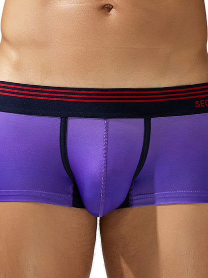 Men's Spliced Lines Trunks in Ombre