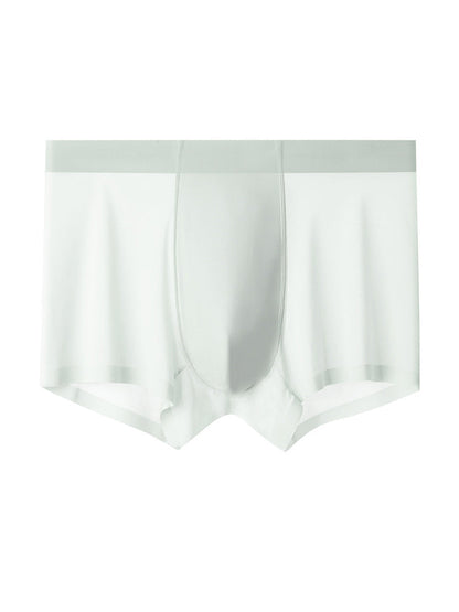 3-pack Men's Ice Silk Sexy 3D Stamped Pouch Boxer Briefs