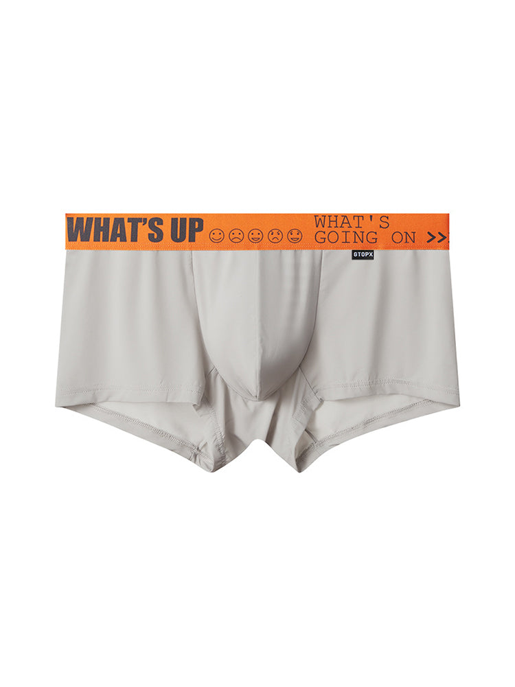 3-pack Men's Ice Silk Solid Color Breathable Briefs