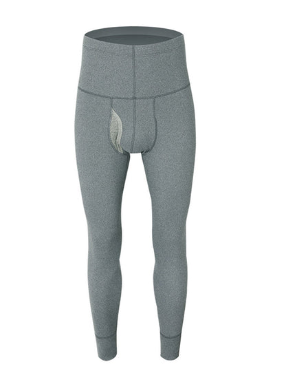 Men's High Waist Plus Fleece Cotton Warm Pants with  with Fly