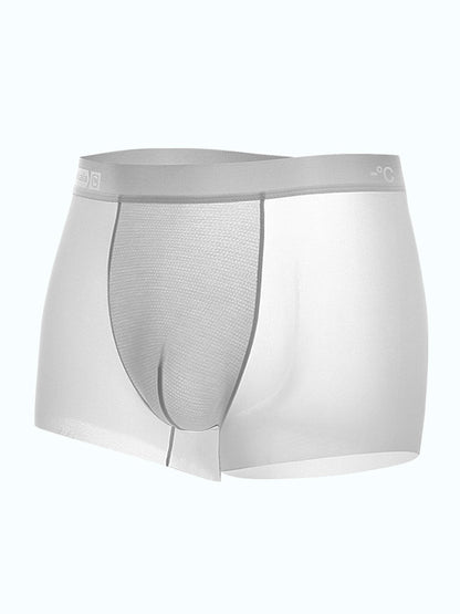 4 Pack Men's Breathable Ice Silk Antibacterial Sports Trunks