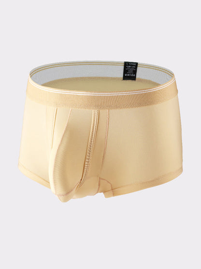 3 Pack Men's Mid-Rise Separation Breathable Elastic Trunks