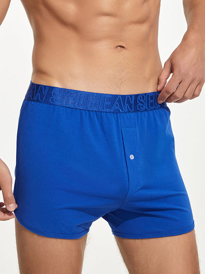 Men's Knitted Boxers With Button Fly