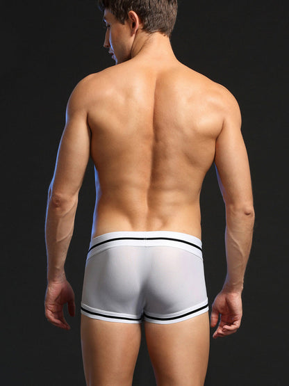 Men's Breathable Mesh Line Trunks with Fly