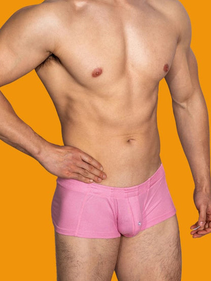 Men's Solid Color Comfortable Button-down Trunks