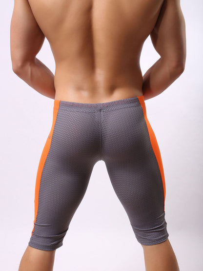 Men's Breathable Compression Shorts with Drawstring