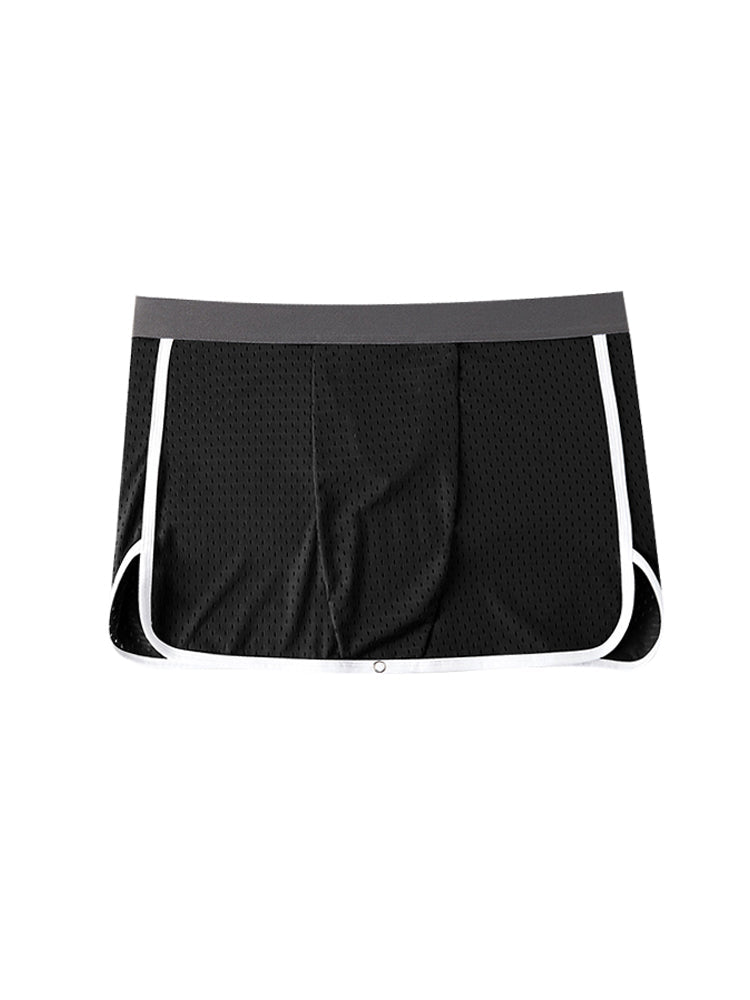 2 Pack Men's  Button Casual U-Shaped Roman Skirt Dual-Purpose Arrow Pants Underwear