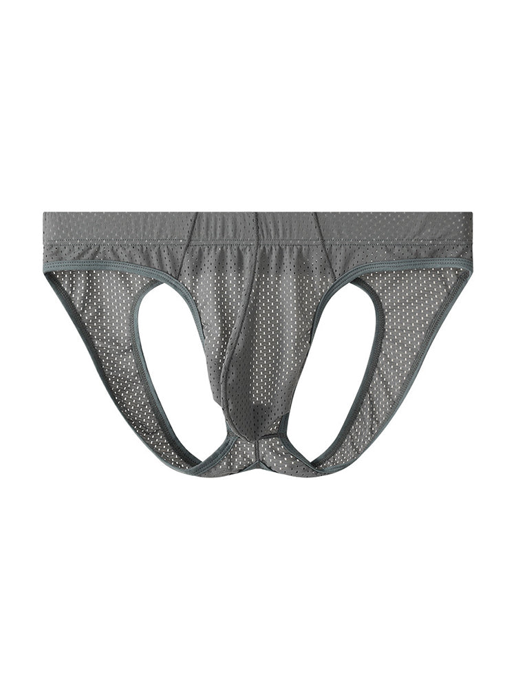 3 Pack Men's Sexy Mesh Transparent Big Pouch Jockstrap