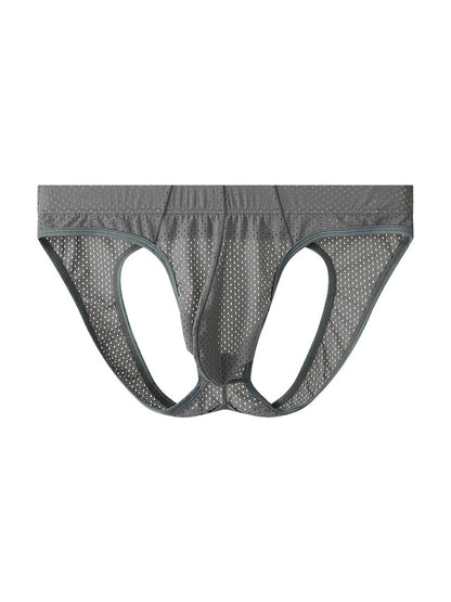 3 Pack Men's Sexy Mesh Transparent Big Pouch Jockstrap