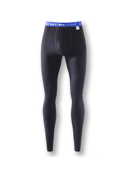 Men's Thermal Pants with Fleece Lining. Thickened Sports Base Layer Pants