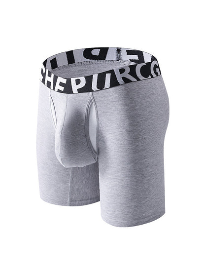 2 Pack Men's Long-Leg Anti-Chafing Performance Boxer Briefs