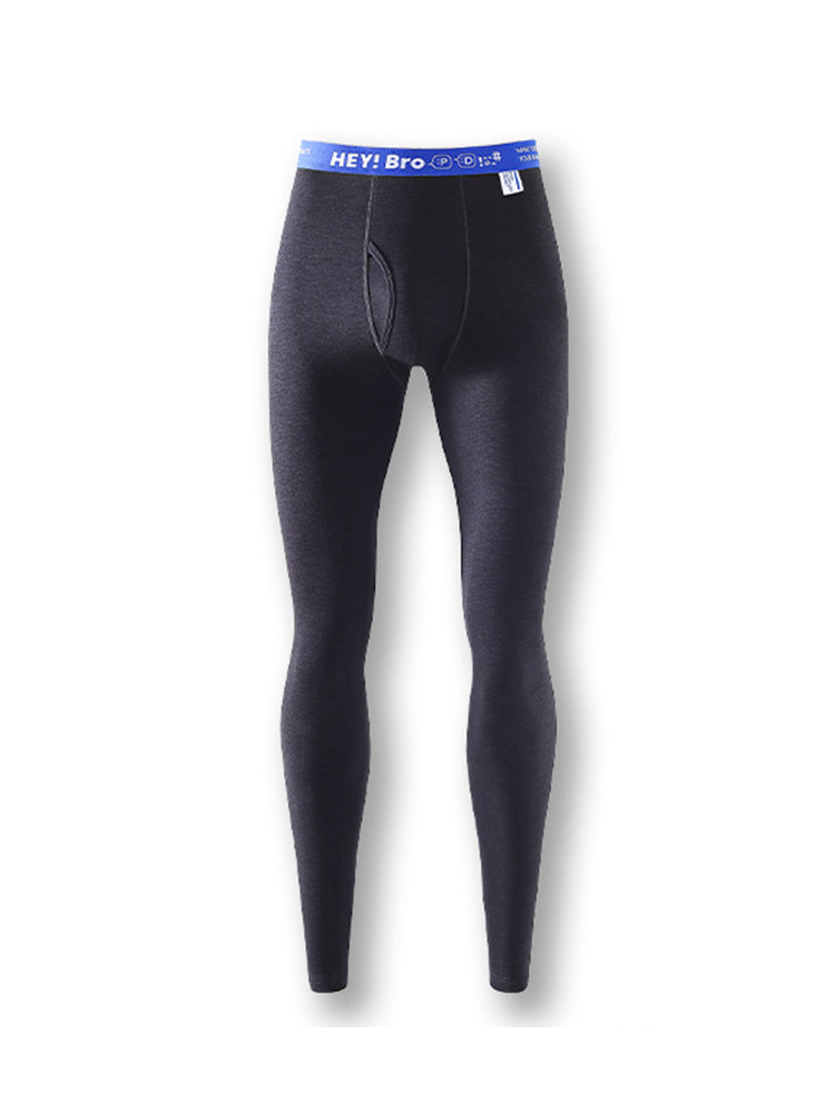 Men's Thermal Pants with Fleece Lining. Thickened Sports Base Layer Pants