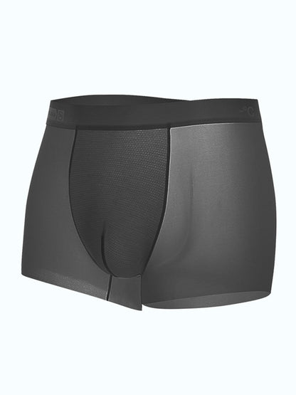 4 Pack Men's Breathable Ice Silk Antibacterial Sports Trunks
