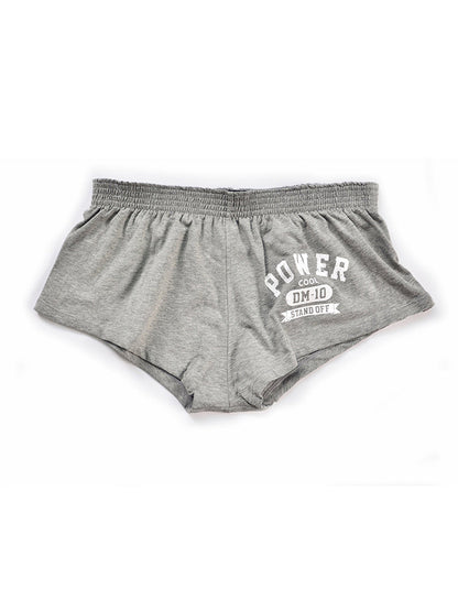 Men's DM Printed Lettering Low Waist Sexy Cotton Boxer Shorts