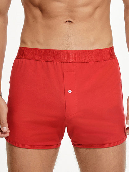 Men's Knitted Boxers With Button Fly