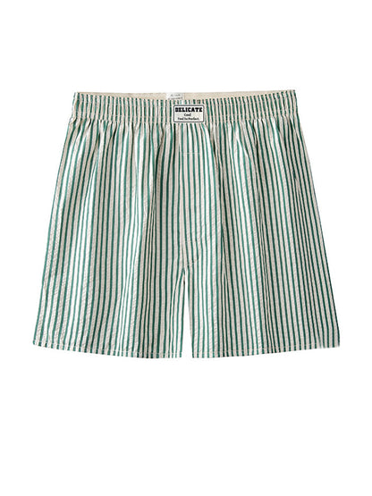 Men's Thin Loose Striped Arrow Pants Breathable Shorts Comfortable Casual Boxer Briefs
