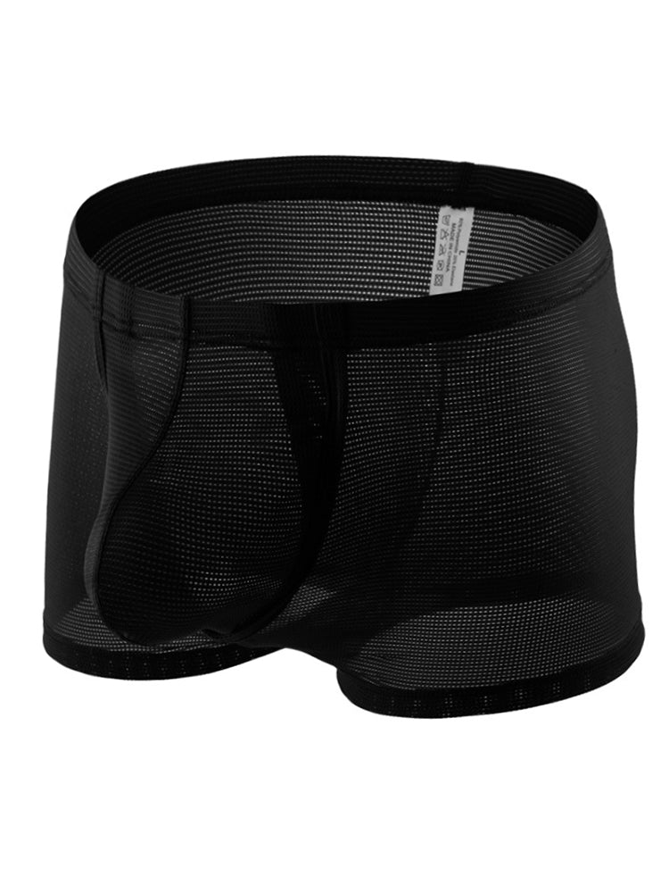 Men's Big Pouch U-convex Trunks with Fly
