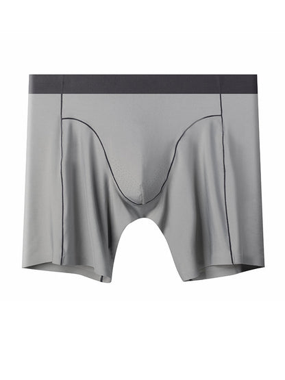Men's Sports Anti-Chafing Ice Silk Quick-Dry Boxers Briefs & Midway Briefs