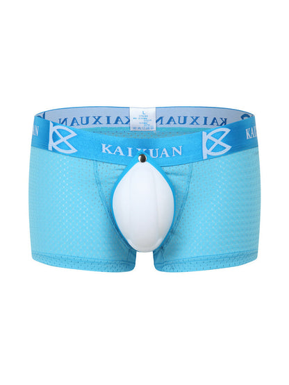 2-pack Men's Sexy Detachable Curled Cup Snap Hip Boxer Briefs