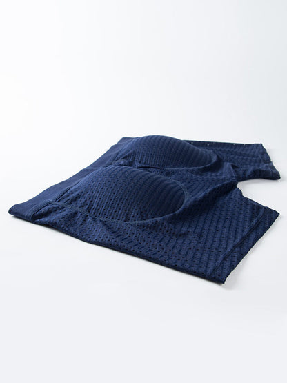 Sponge Cushion Mesh Buttock Boxer Briefs