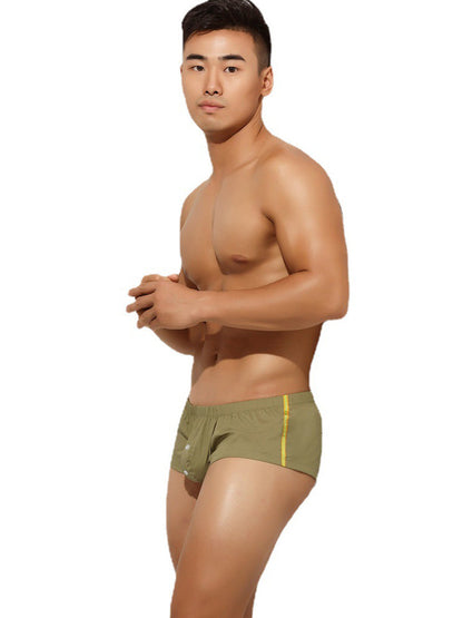 Men's Breathable Trunks with Button Fly