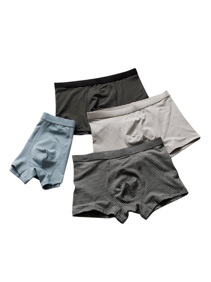 3 Pack Men's Striped Trunks for Ultimate Comfort