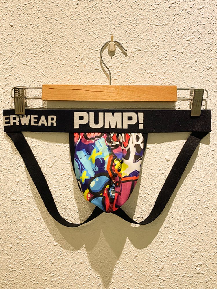 Men's Sexy Graffiti Pouch Thongs