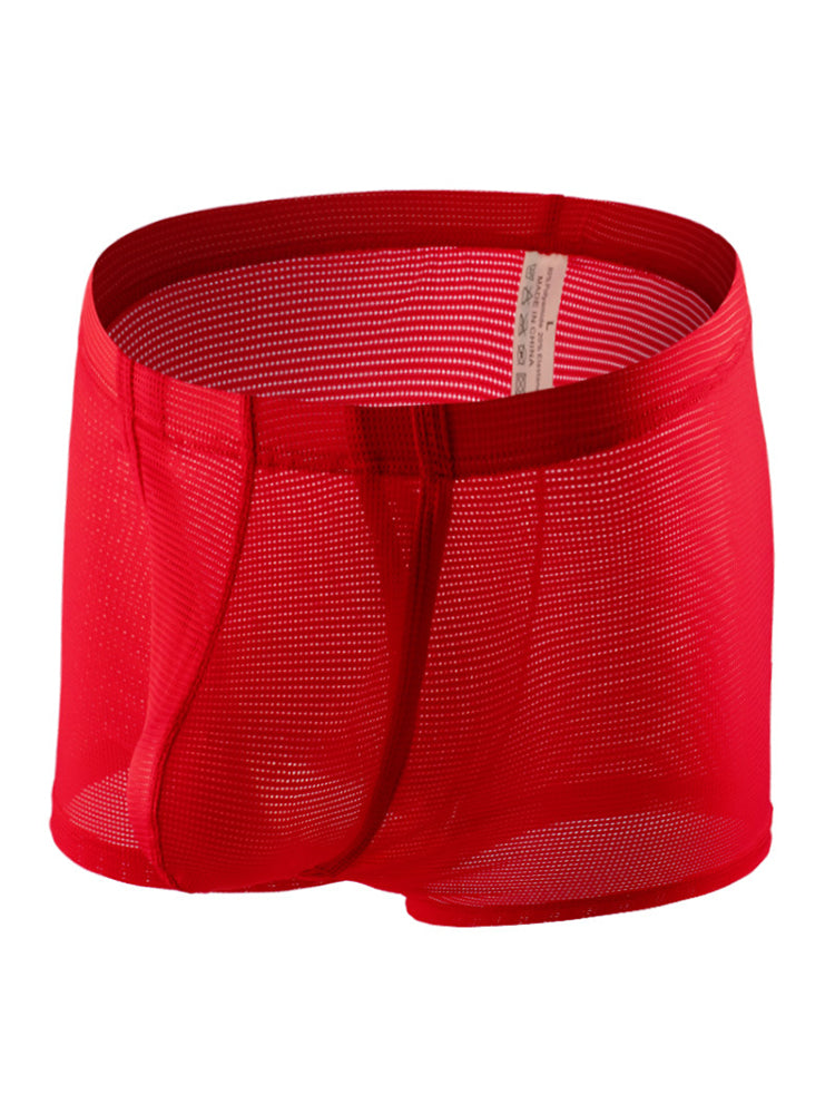 Men's Big Pouch U-convex Trunks with Fly